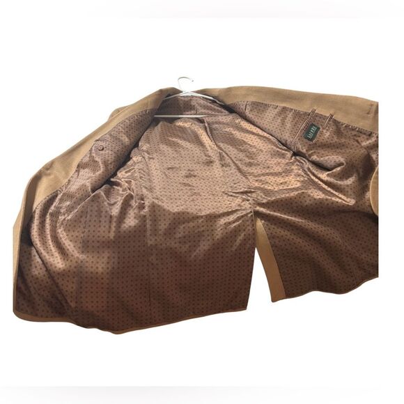 Lauren Ralph Lauren Blazer Mens 44L Brown Sport Coat Wool Silk Cashmere Jacket - Picture 4 of 6